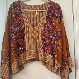 Free People boho top-only worn once!
